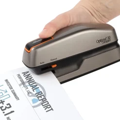 Swingline Optima 20 Compact Stapler, 20-Sheet Capacity, Staples Included, Gray/Silver (48207)