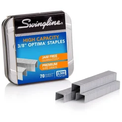 Swingline Optima High Capacity Staples, 0.38 Leg Length, 2500/Box (35550)