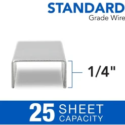 Swingline Standard Staples, 0.25 Leg Length, 5000 Staples/Box, 5 Box/Pack (S7035101S)