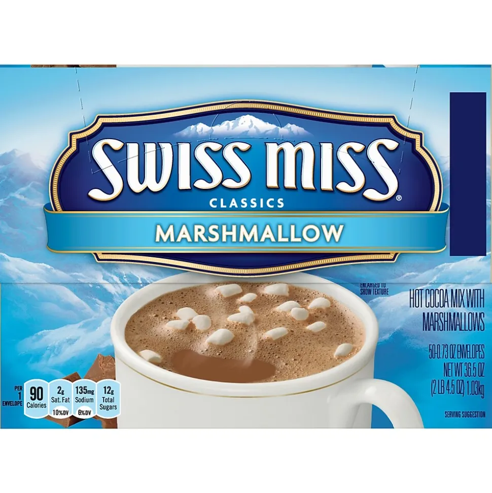 Swiss Miss Marshmallows Cocoa, 0.73 Oz., 50/Box (GOV47492)