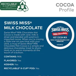 Swiss Miss Milk Chocolate Hot Cocoa, Keurig® K-Cup® Pods, 44/Box (351178)