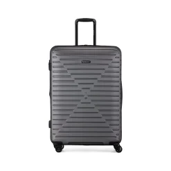 Swiss Mobility DCA 2-Piece Hardside Spinner Luggage Set, Gray Geometric (HLG1002SM-GREY)