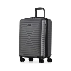 Swiss Mobility DCA 2-Piece Hardside Spinner Luggage Set, Gray Geometric (HLG1002SM-GREY)