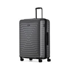 Swiss Mobility DCA 2-Piece Hardside Spinner Luggage Set, Gray Geometric (HLG1002SM-GREY)