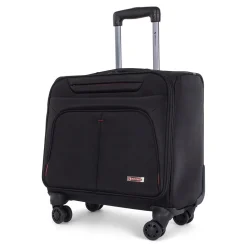 Swiss Mobility Polyester Business Case On Wheels, Black (BZCW1003SMBK)