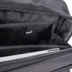 Swiss Mobility Purpose Polyester Executive Briefcase, Black (EXB1005SMBK)