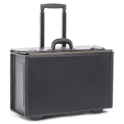Swiss Mobility Vegan Leather Business Case On Wheels, Black (251622)