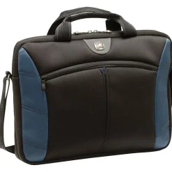 SWISSGEAR Sherpa Slim 17.3" Polyester Laptop Bag, Black/Blue (GA-7501-06F00)