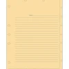 Tabbies® Medical Chart Index Divider Sheets, Ruled, Manila, 8 1/2" x 11", 400/Bx