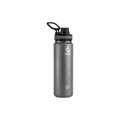 Takeya Originals Stainless Steel Vacuum Insulated Water Bottle, 24 oz., Graphite (50045)