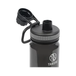 Takeya Tritan Plastic Water Bottle, 18 oz., Black/Royal, 2/Pack (51464)