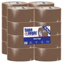 Tape Logic™ 10 mil Duct Tape, 3" x 60 yds, Brown, 16/Pack