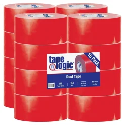 Tape Logic™ 10 mil Duct Tape, 3" x 60 yds, Red, 16/Pack