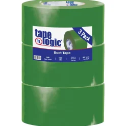 Tape Logic™ 10 mil Duct Tape, 3" x 60 yds, Green, 3/Pack