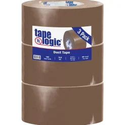 Tape Logic™ 10 mil Duct Tape, 3" x 60 yds, Brown, 3/Carton