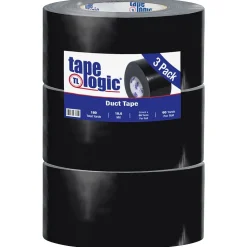 Tape Logic™ 10 mil Duct Tape, 3" x 60 yds, Black, 3/Pack