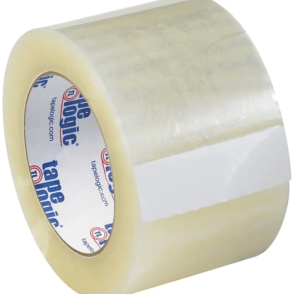 Tape Logic #122 Quiet Carton Sealing Tape, 2.0 Mil, 3" x 110 yds., Clear, 6/Carton (T9051226PK)