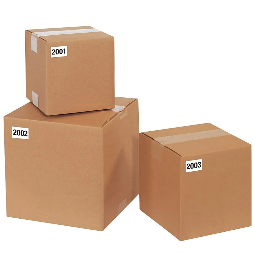 Tape Logic 1" x 1 1/2" Consecutive Numbered Labels, 2001-2500, 500/Roll