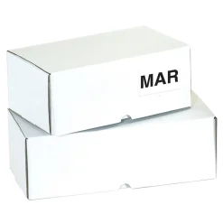 Tape Logic 3" x 2" Rectangle "MAR" Months of the Year Label, White, 500/Roll