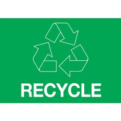 Tape Logic 2" x 3" "RECYCLE" Rectangle Inventory Label, Green, 500/Roll