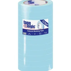 Tape Logic™ 3/4" x 60 Yards Light Masking Tape, Blue, 12 Rolls (T93400312PKH)
