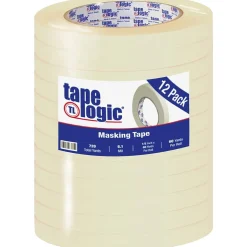 Tape Logic™ 1/2" x 60 Yards Masking Tape, 12 Rolls (T933260012PK)