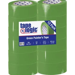 Tape Logic™ 2" x 60 Yards Painters Tape, Green, 12 Rolls (T937320012PK)