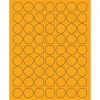 Tape Logic® Circle Laser Labels, 1", Fluorescent Orange, 6300/Case (LL191OR)