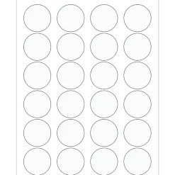 Tape Logic® Circle Laser Labels, 1 5/8", Clear, 2400/Case (LL231CL)