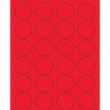 Tape Logic® Circle Laser Labels, 1 5/8", Fluorescent Red, 2400/Case (LL193RD)