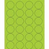 Tape Logic® Circle Laser Labels, 1 5/8", Fluorescent Green, 2400/Case (LL193GN)