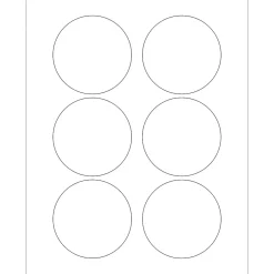 Tape Logic® Circle Laser Labels, 3", White, 600/Case (LL150)