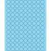 Tape Logic® Fluorescent Circle Laser Labels, 3/4", Pastel Blue, 10800/Case (LL190BE)