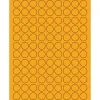 Tape Logic® Fluorescent Circle Laser Labels, 3/4", Fluorescent Orange, 10800/Case (LL190OR)