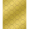Tape Logic® Foil Circle Laser Labels, 1 5/8", Gold, 2400/Case (LL216GD)