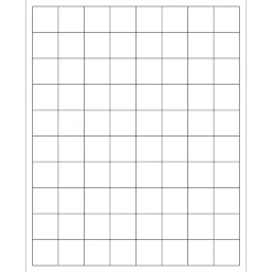 Tape Logic® Laser Labels, Rectangle, 1" x 1", White, 8000/Case (LL104)