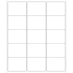 Tape Logic® Laser Labels, Rectangle, 2.6875" x 2", White, 1500/Case (LL114)