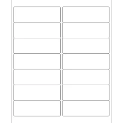 Tape Logic® Laser Labels, Rectangle, 4" x 1 1/3", White, 1400/Case (LL122)