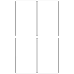 Tape Logic® Laser Labels, Rectangle, 3" x 5", White, 400/Case (LL117)