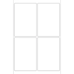 Tape Logic Laser Labels, Rectangle, 4" x 6", White, 400/Case (LL130)