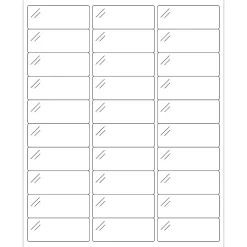 Tape Logic® Rectangle Laser Labels, 2 5/8" x 1", Crystal Clear, 3000/Case (LL236CC)