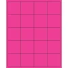Tape Logic® Rectangle Laser Labels, 2" x 2", Fluorescent Pink, 2000/Case (LL172PK)
