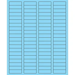 Tape Logic® Rectangle Laser Labels, 1 3/4" x 1/2", Pastel Blue, 8000/Case (LL170BE)