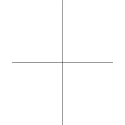 Tape Logic® Rectangle Laser Labels, Master Case, 4 1/4" x 5 1/2", White, 4000/Case (LL131MC)