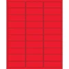 Tape Logic® Rectangle Laser Labels, 2 5/8" x 1", Fluorescent Red, 3000/Case (LL173RD)