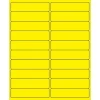 Tape Logic® Rectangle Laser Labels, 4" x 1", Fluorescent Yellow, 2000/Case (LL177YE)