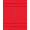 Tape Logic® Rectangle Laser Labels, 4" x 1", Fluorescent Red, 2000/Case (LL177RD)
