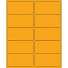 Tape Logic® Rectangle Laser Labels, 4" x 2", Fluorescent Orange, 1000/Case (LL178OR)
