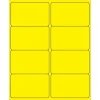 Tape Logic® Rectangle Laser Labels, 4" x 2 1/2", Fluorescent Yellow, 800/Case (LL179YE)