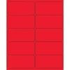 Tape Logic® Rectangle Laser Labels, 4" x 2", Fluorescent Red, 1000/Case (LL178RD)